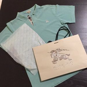 Burberry Shirt with Gift Bag.